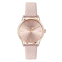Ted Baker Fitzrovia Charm Pink Stingray Printed Leather Strap Watch (Model: BKPFZF1229I)