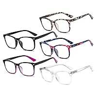 Eyekepper 5-pack Stylish Reading Glasses Eyeglasses Eyewear for Women Men