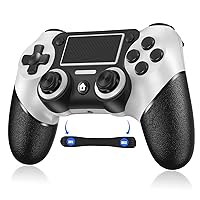 P-4 Controller Wireless compatible for Play-Station 4/3/PC P-4 Controller Dual-shock 4 for P-4/Pro/Slim Remote Control P-4 with Dual Vibration,Turbo,Touch Pad, Battery capacity 600mAh