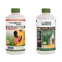 LIQUIDHEALTH 32 Oz K9 Dog Liquid Glucosamine and Multivitamin for Dogs & Puppies, Complete Formula Dog Snob, Chondroitin, MSM, Hyaluronic Acid, Canine Vitamins, Joint Health, Immune Support