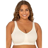 Fit for Me Women's Plus-Size Wireless Cotton Bra, Available in Multi Packs!