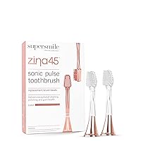 Zina45 Replacement Brush Heads for Sonic Pulse Toothbrush