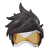 Hasbro E6882 Overwatch Tracer Roleplay Mask with Removable Hair Accessory - Blizzard Video Game Characters, Brown