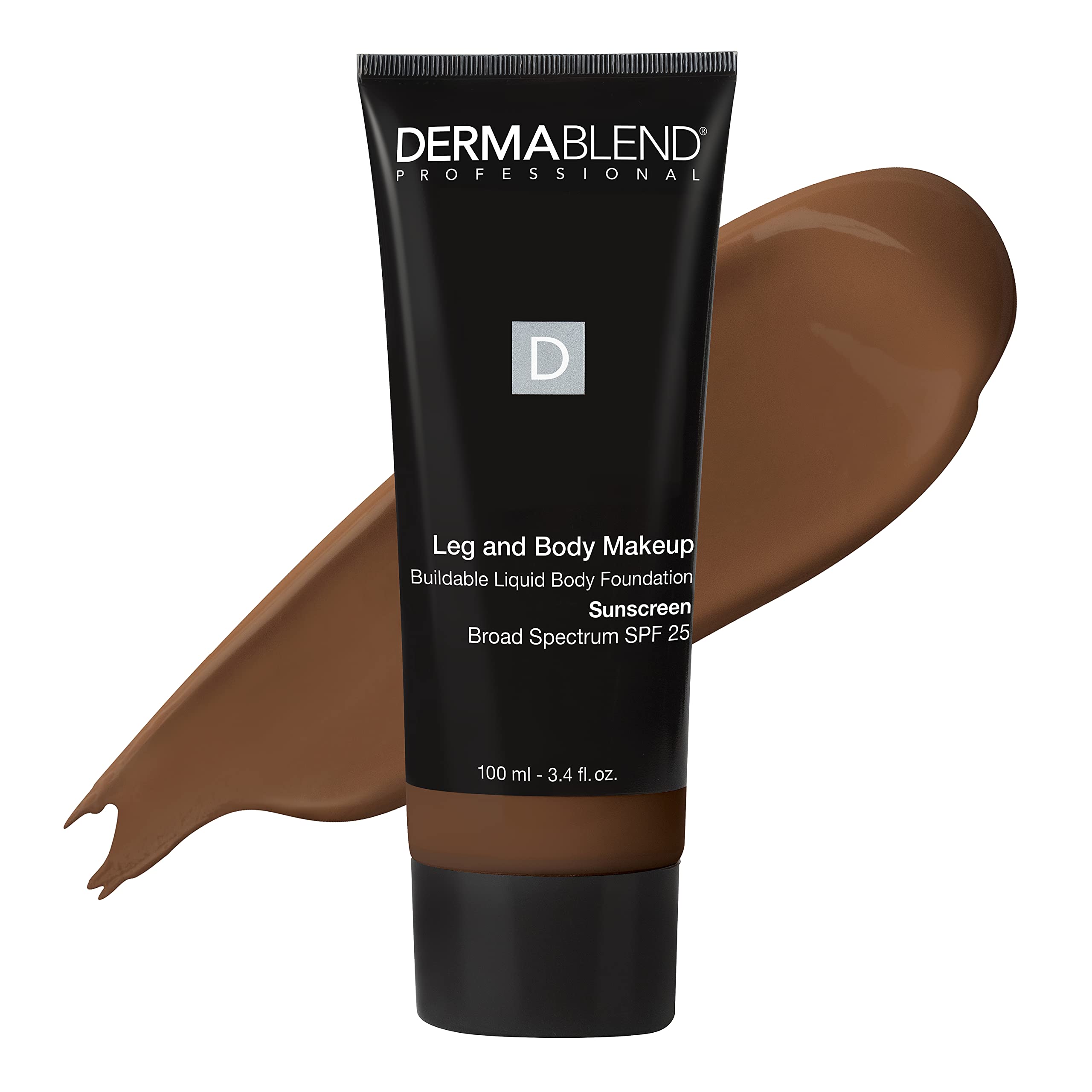 Dermablend Leg and Body Makeup Foundation with SPF 25, 85N Deep Natural, 3.4 Fl. Oz.