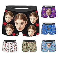 Personalized Boxers for Men Father Husband Boyfriend, Funny Boxers for Men Father's Day Birthday for Him