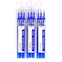 Frixion Gel Ink Pen Refill 05, Blue(LFBKRF30EF3L), 0.5mm, 3 Refills X 3 Pack/total 9 Refills (Japan Import) [Komainu-Dou Original Package] by Pilot