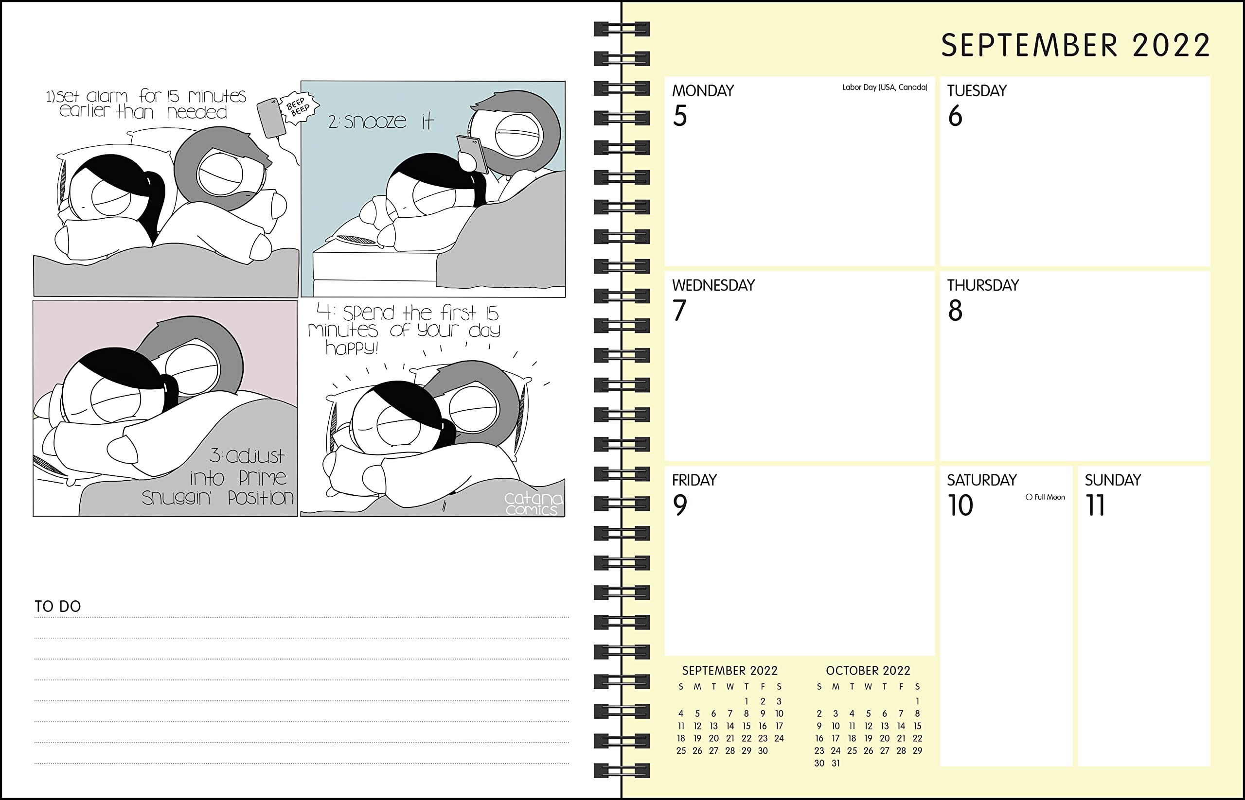 Catana Comics: Little Moments of Love 16-Month 2022-2023 Monthly/Weekly Planner
