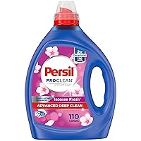Persil Intense Fresh Everyday Clean, Liquid Laundry Detergent, High Efficiency (HE), Deep Stain Removal, 2X Concentrated, 82.5 fl oz, 110 Loads