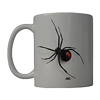 Rogue River Tactical Funny Coffee Mug Scary Realistic Black Widow Spider Novelty Cup Great Gift Idea For Men Women Office Party Employee Boss Coworkers (Black Widow)