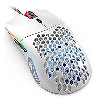 Model O Wired Gaming Mouse 67g Superlight Honeycomb Design, RGB, Pixart 3360 Sensor, Omron Switches, Ambidextrous - Matte White