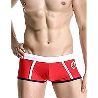 SEOBEAN Mens Low Rise Sexy Sport Swimwear Trunk Boxer Brief