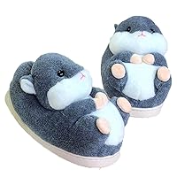 Adult unisex Winter warm plush animal slippers,Soft Cozy Animal styling design Short flannel home shoes,Animal Shaped Plush Booties,Carpet Slippers,Non-Slip Bedroom Shoes