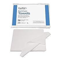 ForPro Professional Collection Original Nail Care Towels for Manicures and Pedicures, Lint-Free, Disposable Towels, 12