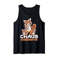 Red Panda Bear Mom Chaos Coordinator Mommy Mother's Day Tank Top