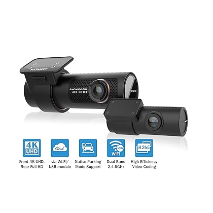 BlackVue DR900X-2CH with 32GB microSD Card | 4K UHD Cloud front Dashcam | Built-in Wi-Fi, GPS, Parking Mode Voltage Monitor | LTE via Optional CM100 LTE Module