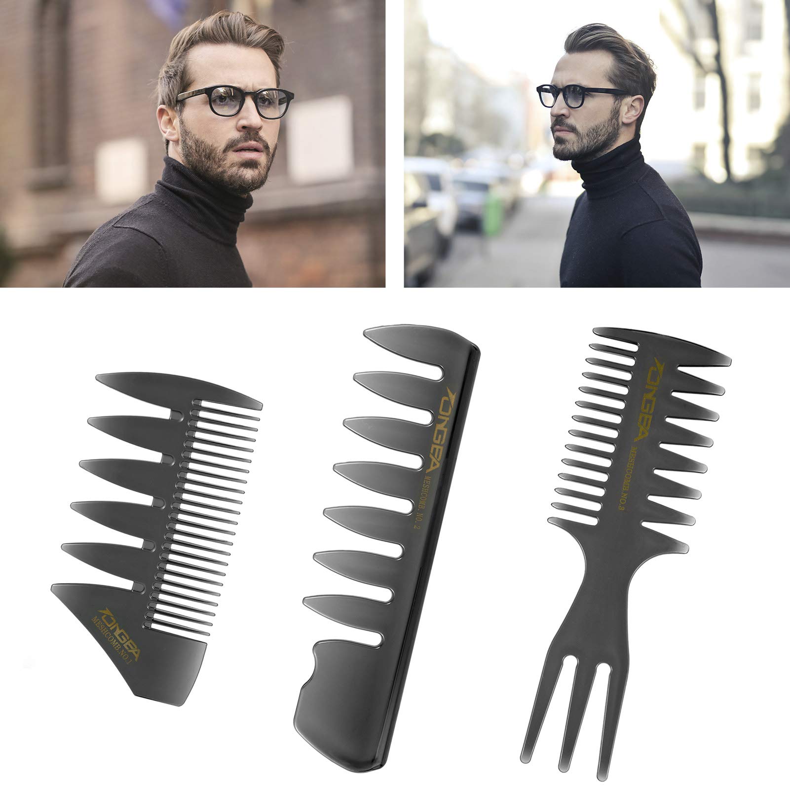 Mua Phoetya 3pcs Professional Styling Comb Set, Retro Wide Tooth Comb Hair  Comb Styling Men Detangler Hair Brush Hair Care Set Hairdresser Accessories  for Shower Long Curly Thick Hair trên Amazon Đức