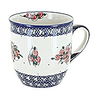 Blue Rose Polish Pottery Winterberry Coffee Mug