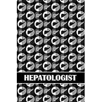 HEPATOLOGIST: Liver Vector Background, Dotted & Lined Notebook, Dot Grid and Ruled Journal, Dual Diary for Writing / Note Taking, Decorated Interior, Gifts for Men, Women, Hepatology Team, Specialists