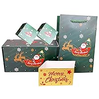 Gift Boxes Explosion Gift Boxes 10Pcs Merry Christmas Explosion Boxes with 1 Gift Box and Bag Folding Bouncing Xmas Gift Box for Birthday