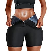 baxobaso Sauna Sweat Short Pants Suits for Women High Waist Slimming Shorts Compression Thermo Workout Body Shaper Thighs