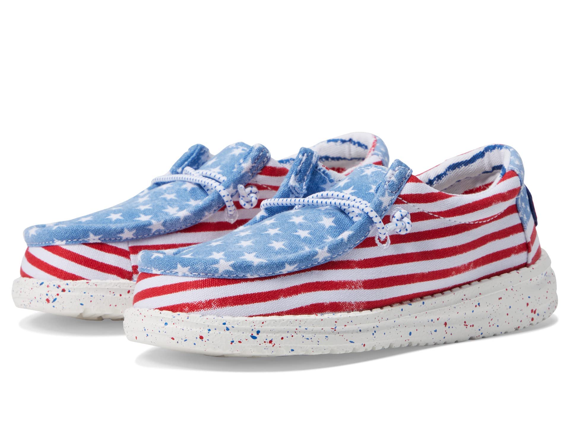 Hey Dude Boys Wally Patriotic Slip-On Casual Shoes