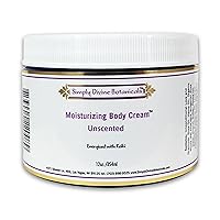 Moisturizing Body Cream - Natural and Organic Lotion with Shea Oil, Hemp Oil and Aloe Vera, 12 oz (Unscented)