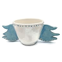 Turquoise Blue Ceramic Mug, Portuguese Pottery