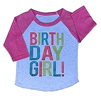 SoRock Birthday Girl Shirt Toddler Kids Glitter