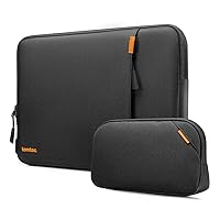 tomtoc 360 Protective Laptop Sleeve Set for 14-inch New MacBook Pro M3/M2/M1 Chips Pro/Max A2992 A2918 A2779 A2442 2023-2021, Water-Resistant Shockproof MacBook Case Bag with Organized Accessory Pouch