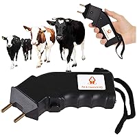 Cattle Prod Handheld Hot Shot - Electric Cattle Prod Livestock - Mini Hand Held Prodder for Sorting Cows Pigs, Goat, Sheep - 4000V Shock & Buzz Chicharras para Ganado