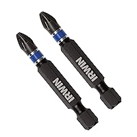 Irwin Tools IWAF32PH22 Impact Performance Series Phillips Power Bit #2 (2 Pack), 2