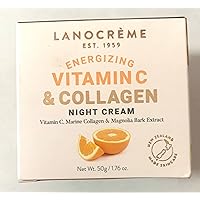 LANOCREME ENERGIZING VITAMIN C & COLLAGEN NIGHT CREAM - Vitamin C, Marine Collagen & Magnolia Bark Extract