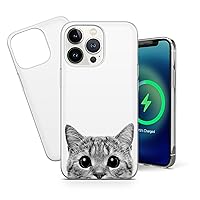 Cat Phone Case Kitty Cover for iPhone 13 Pro, 12 Pro, 11 Pro, XR, XS, SE, 8, 7, 6 for Samsung A12, S20, S21, A40, A71, A51, for Huawei P20, P30 Lite A013_3