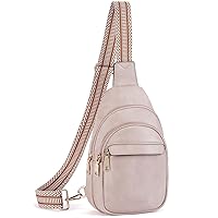 BOSTANTEN Sling Bag for Women Chest Bag PU Leather Crossbody Bag Small Shoulder Bag Multipurpose Daypack