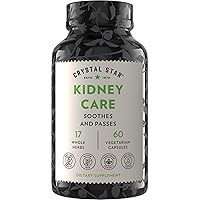 Crystal Star Kidney Care (60 Capsules) – Herbal Supplement for Kidney Cleanse, Detox & Support - Stone root, Gravel Root & Hydrangea root - Non-GMO & Gluten-Free