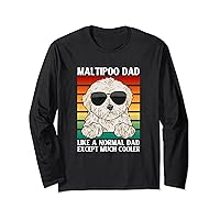 Maltipoo Dad Retro Vintage Maltipoo Long Sleeve T-Shirt