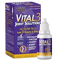 Vital 3 Joint Solution Clinically Proven Liquid Knee Relief Supplement Biologically Active Fragments of Collagen Type II-n1 Supports Joint Flexibility and Mobility