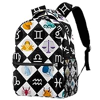 Backpack For Middle School Students Causal Bookbag Travel Work Daypack Zodiac Astrology Horoscope Constellation Stars