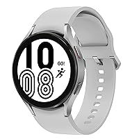 Samsung Galaxy Watch4 BT Round Bluetooth Smartwatch, Wear OS, Rotating Bezel, Fitness Watch, Fitness Tracker, 44 mm, Silver [EU Version]