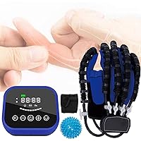 Rehabilitation Robot Gloves, Stroke Recovery Hand Glove Assistive Training Equipment Hand Function Recovery (Upgrade Blue-Right Hand, Large)