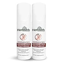 Herbishh Underarm Cream, Dark Spot Corrector Cream, Nourishes Moisturizes Underarm, Neck, Knees, Elbows, Between Legs-100gm pack of 2