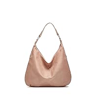 Ashioup Hobo Bags for Women Soft PU Leather Slouchy Bag Shoulder Purse with Zipper
