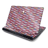 MightySkins Skin for Alienware AREA-51M R2 (2020) - Abstract Black | Protective, Durable, and Unique Vinyl Decal wrap Cover | Easy to Apply, Remove, and Change Styles | Made in The USA