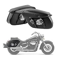 Thunder-Black MOTOSKY Motorcycle Tool Bag Motorbike 100% Genuine Leather Tool ROLL Saddle Bag Tool Pouch ROLL Barrel Bag for Harley Davidson 