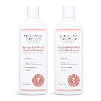 Veterinary Formula Clinical Care Hot Spot & Itch Relief Medicated Shampoo for Dogs and Cats 16 Fl Oz – Helps Alleviate Sensitive Skin, Scratching, and Licking of Coat (2 Pack)