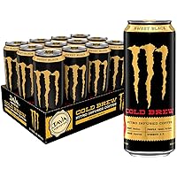 Monster Energy Java Nitro Cold Brew Sweet Black, Coffee + Energy Drink, 13.5 Ounce Liquid (pack of 12)