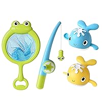 Horypt Bath Toy, Water Play Toy, Shower Toy, Fishing Game, Children, Baby Toys, Magnetic Fishing Game, Educational Toy, Animal Scoop, Fishnet, Safe Material, Boys and Girls, Bath Toy, Water Play,