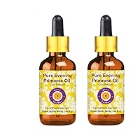 dève herbes Pure Evening Primrose Oil (Oenothera biennis) with Glass Dropper Cold Pressed (Pack of Three) 100ml X 3 (10 oz)