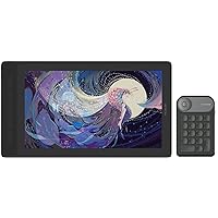 HUION KAMVAS Pro 16 2.5K QHD Drawing Tablet with Screen QLED Full-Laminated Graphics Tablet with Battery-Free Pen for Art, Paint &Design, Work with Mac, Windows, Android & Linux, With Mini Keydial K20