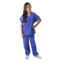 Natural Uniforms M&M Scrubs Children's Pretend Play Costumes Scrub Set and Lab Coat Soft Touch Fabric